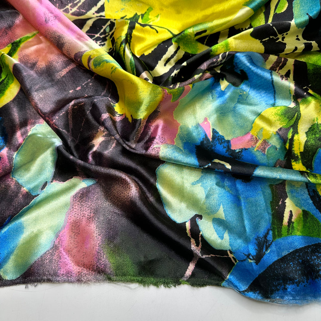 Colour Bomb - Satin Poly Woven - Multi Abstract - 1.1M Bundle