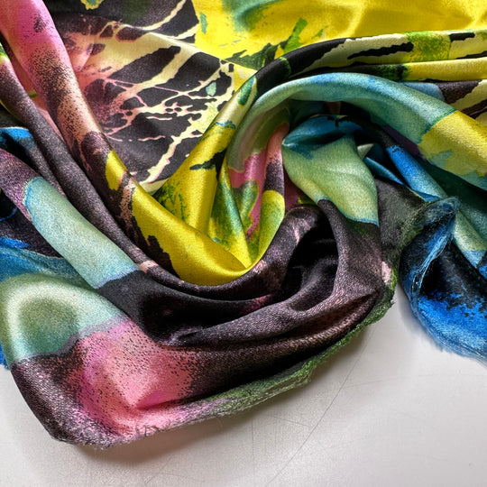 Colour Bomb - Satin Poly Woven - Multi Abstract - 1.1M Bundle