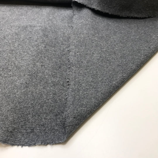 Downtime, On A Bed, With A Book - Rib Knit Cotton Blend Knit - Grey - Bundles
