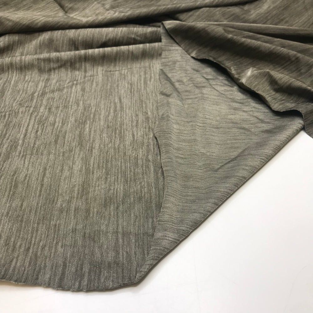 Im A Blur - Jersey Polyester Blend Knit - Green Abstract - 2M Bundle