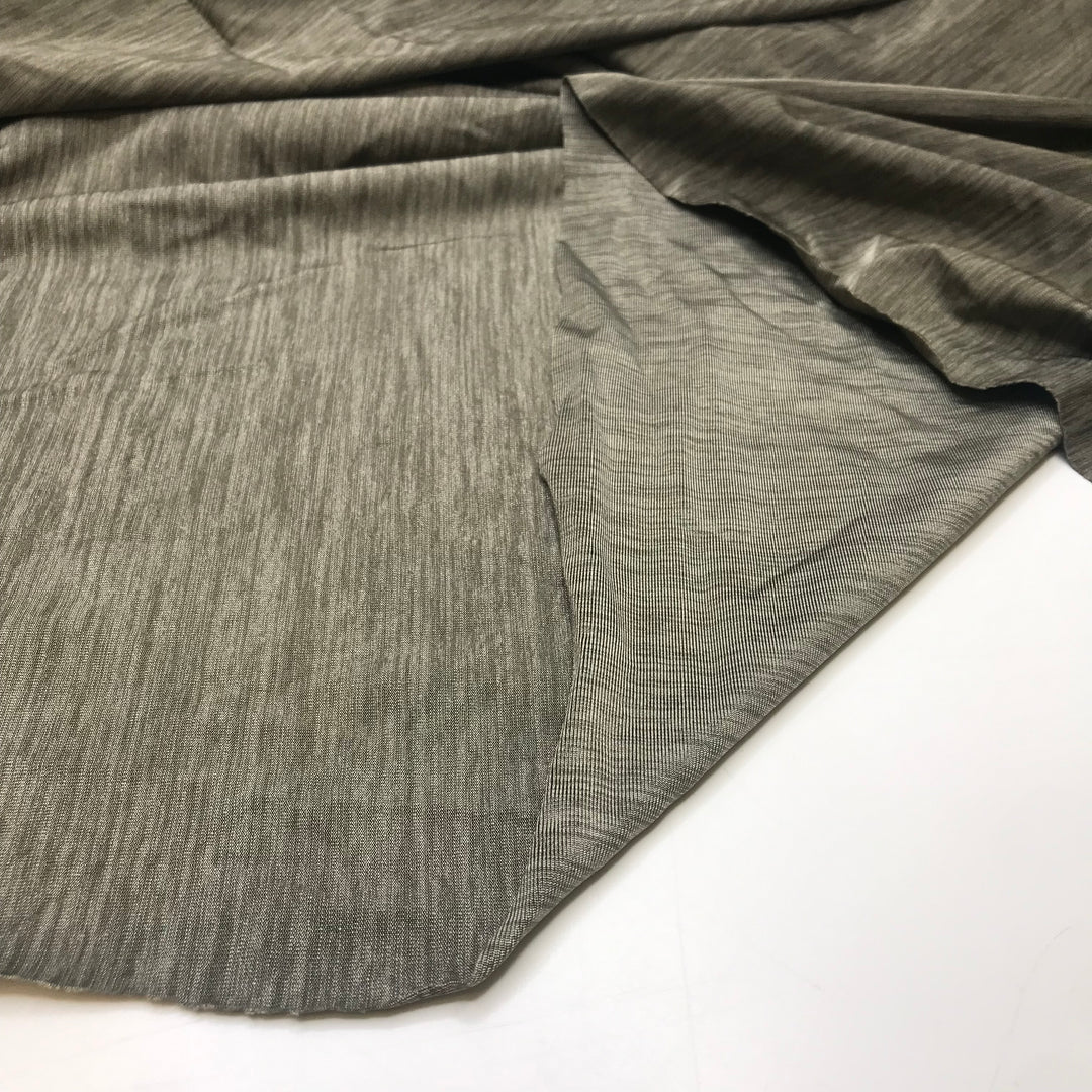 Im A Blur - Jersey Polyester Blend Knit - Green Abstract - 2M Bundle