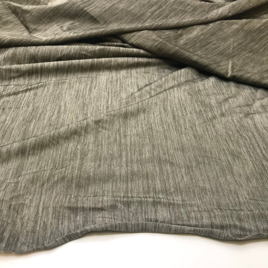 Im A Blur - Jersey Polyester Blend Knit - Green Abstract - 2M Bundle