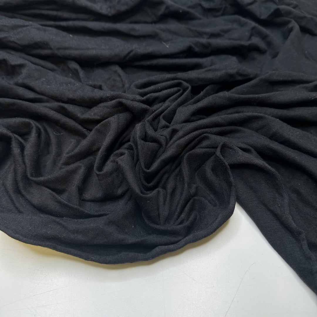 Elastagirl - Jersey Cotton Knit - Black - 1.2M Bundle