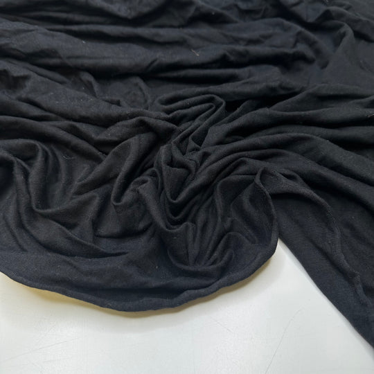 Elastagirl - Jersey Cotton Knit - Black - 1.2M Bundle