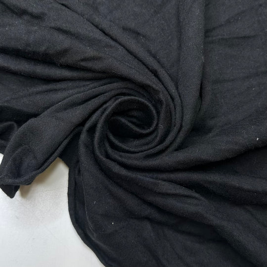 Elastagirl - Jersey Cotton Knit - Black - 1.2M Bundle