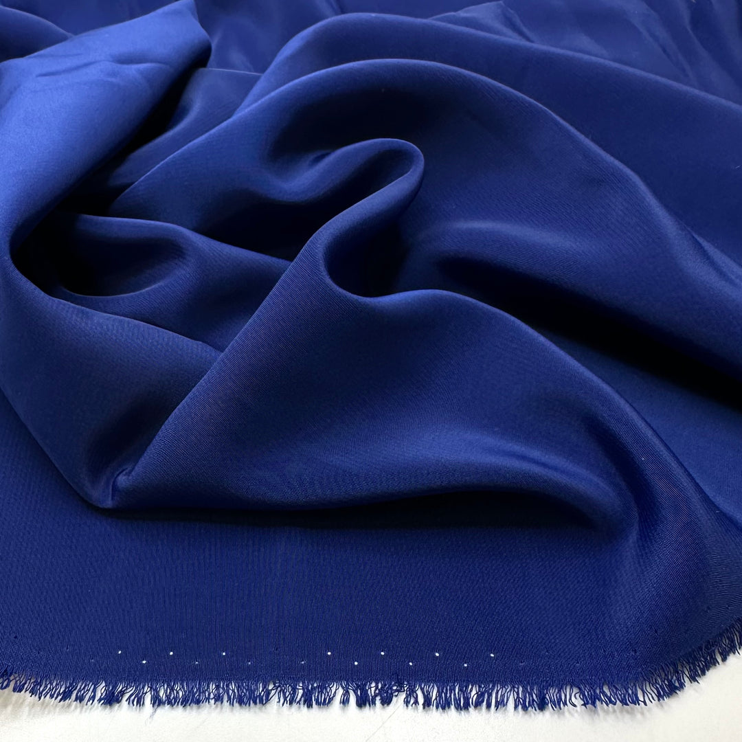Deep Blue Sea - Sateen Polyester Blend Woven - Dark Blue - 1.2M Bundle
