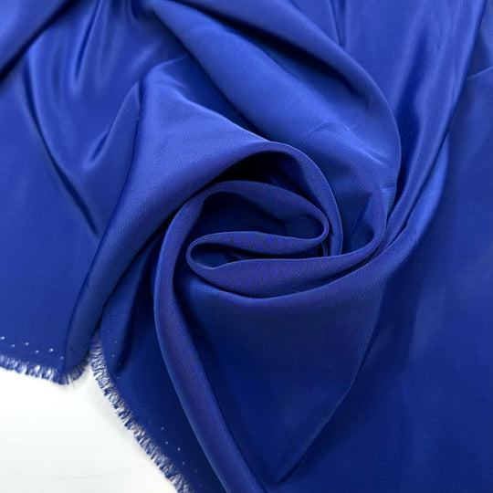 Deep Blue Sea - Sateen Polyester Blend Woven - Dark Blue - 1.2M Bundle