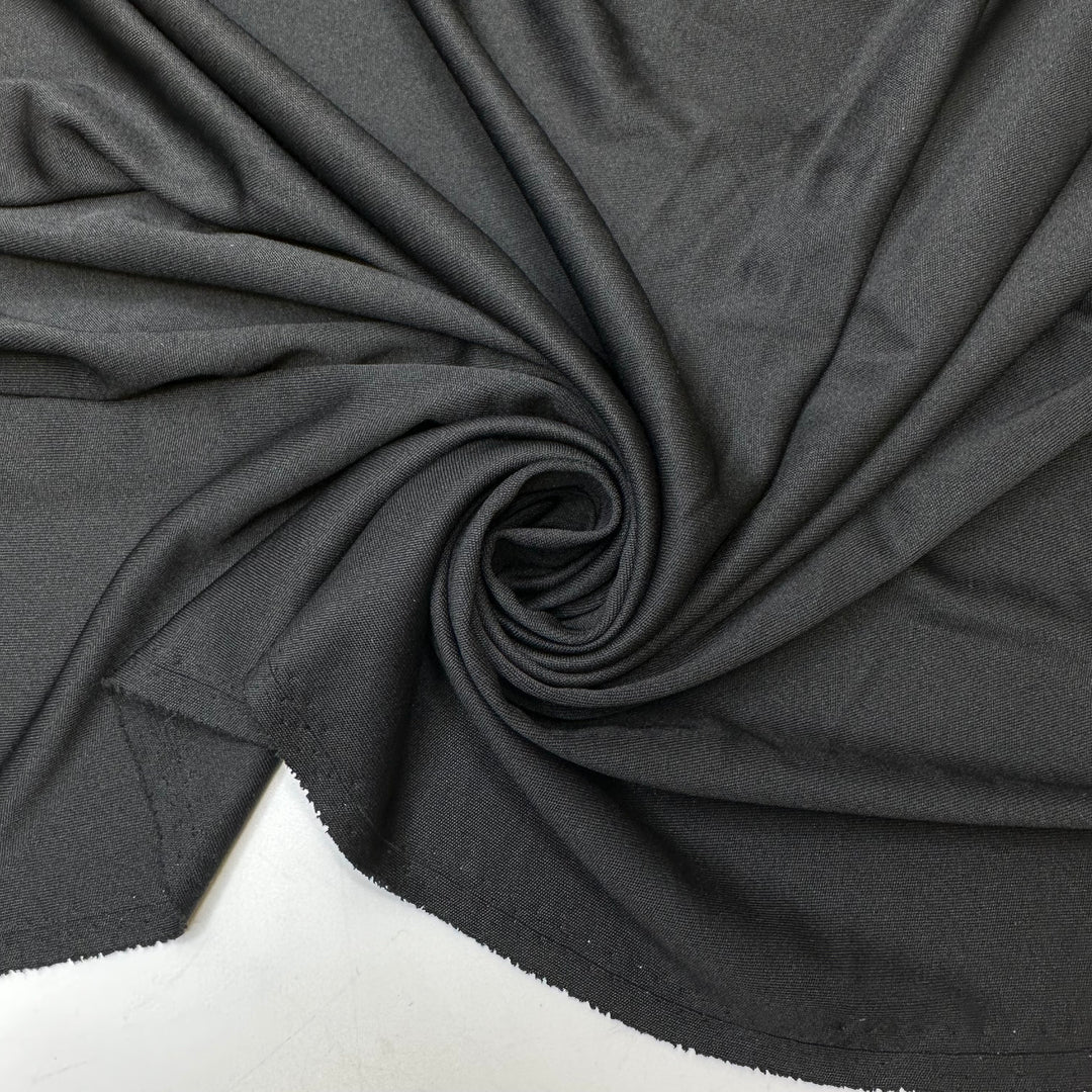 Queue The Curtain - Jersey Poly Knit - Black - 2.7M Bundle