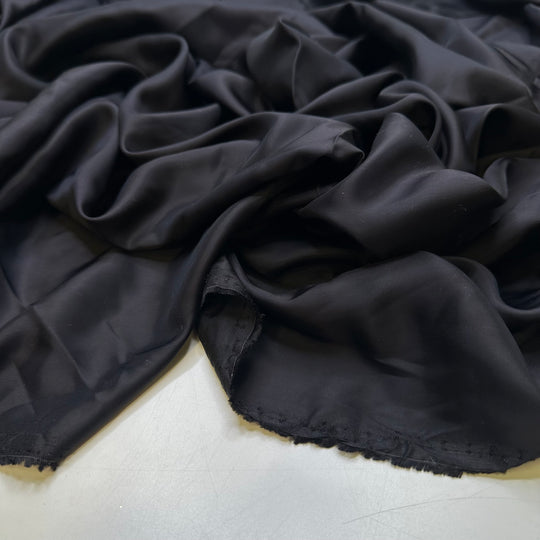 Trying On Prom Clothes - Bemberg Lining Cotton Blend Woven - Black - 3.5M Bundle