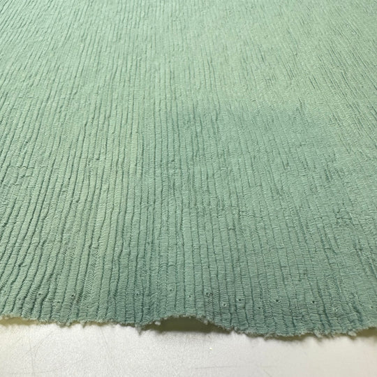 Sea Foam Waves - Polyester Blend Knit - Light Green - 3M Bundle