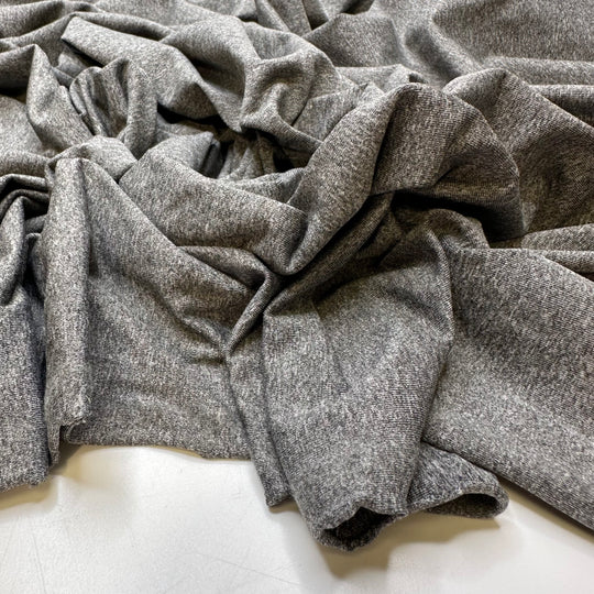 Rain Clouds Approaching - Polyester Blend Knit - Grey - 0.95M Bundle