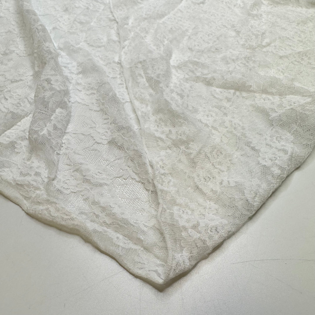 Wedding Planning - Lace Polyester Blend Knit - White Floral - 2.55M Bundle