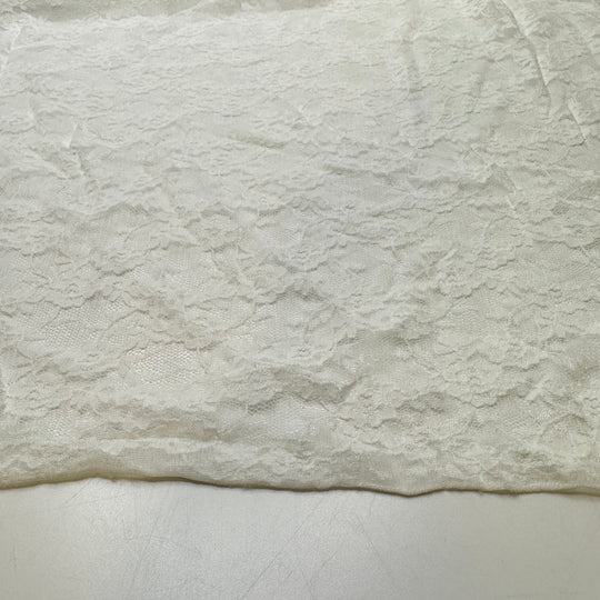 Wedding Planning - Lace Polyester Blend Knit - White Floral - 2.55M Bundle