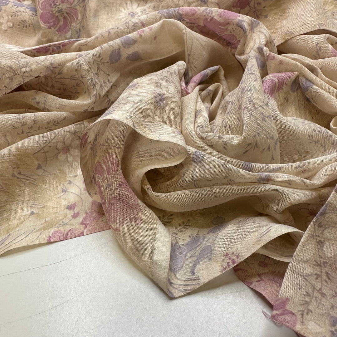 UB - Fading Dreams - Synthetic Blend Woven - Cream Multi Floral - 4M Bundle