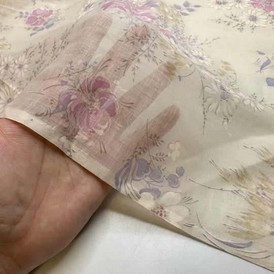 UB - Fading Dreams - Synthetic Blend Woven - Cream Multi Floral - 4M Bundle
