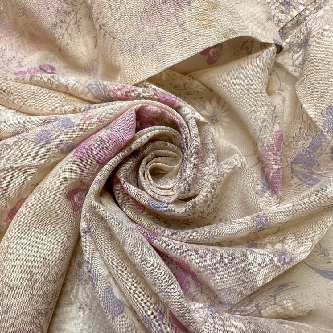 UB - Fading Dreams - Synthetic Blend Woven - Cream Multi Floral - 4M Bundle