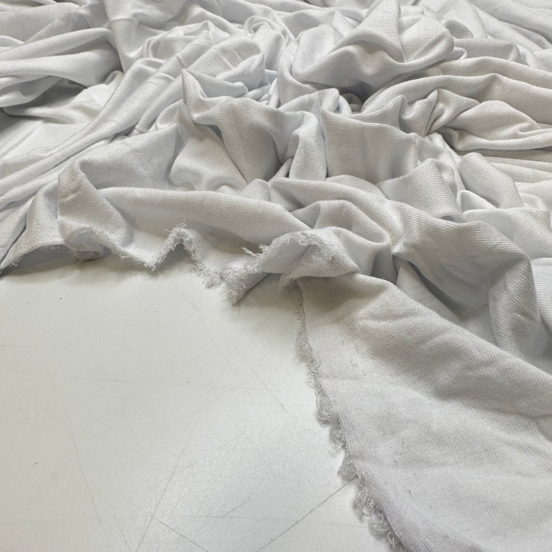 Late Season Snow - Bamboo Knit - White - 3.85M Bundle