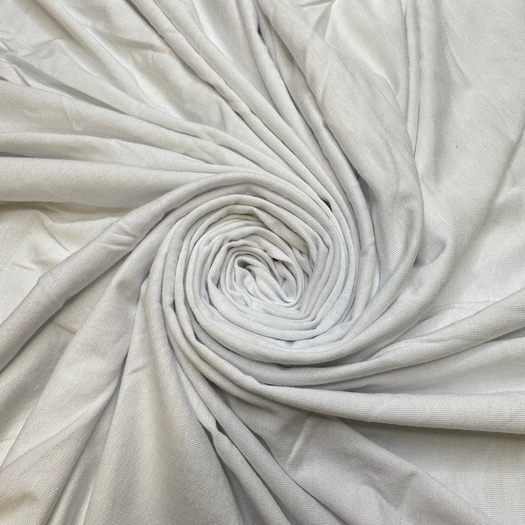 Late Season Snow - Bamboo Knit - White - 3.85M Bundle