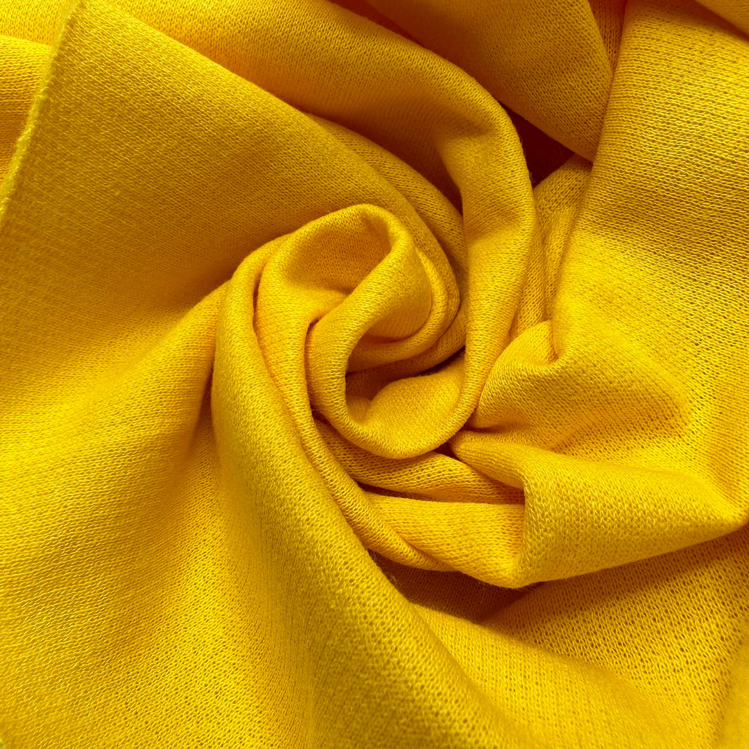 Let The Sun Shine In - Tubular Jersey Fleece Cotton Blend Knit - Yellow - 3M Bundle