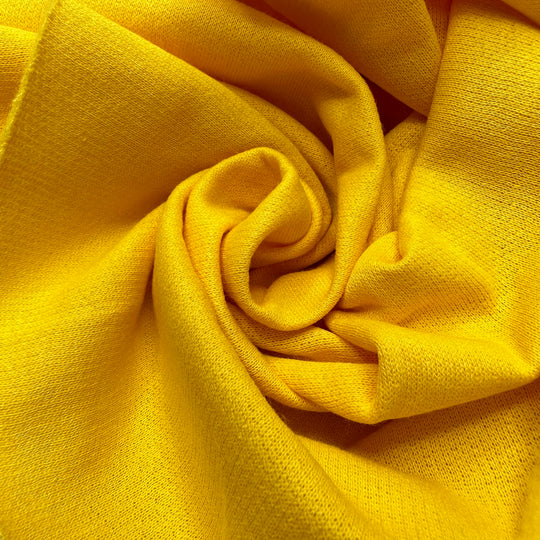 Let The Sun Shine In - Tubular Jersey Fleece Cotton Blend Knit - Yellow - 3M Bundle