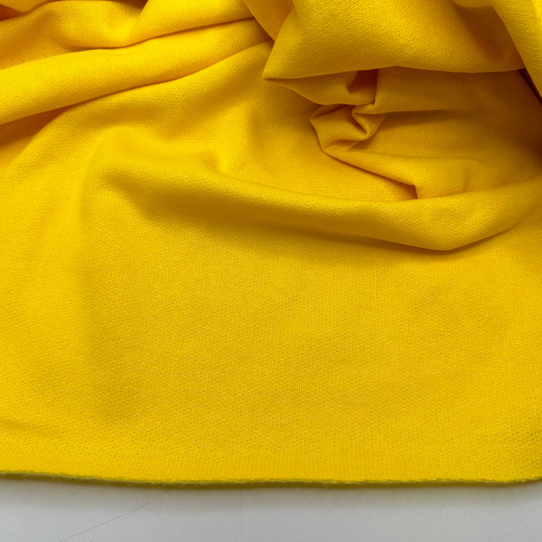 Let The Sun Shine In - Tubular Jersey Fleece Cotton Blend Knit - Yellow - 3M Bundle
