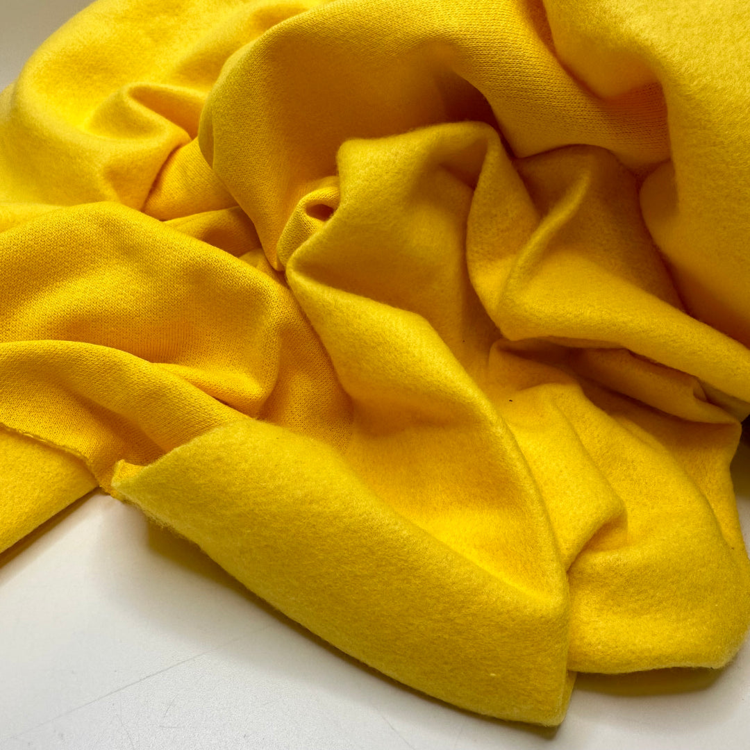 Let The Sun Shine In - Tubular Jersey Fleece Cotton Blend Knit - Yellow - 3M Bundle