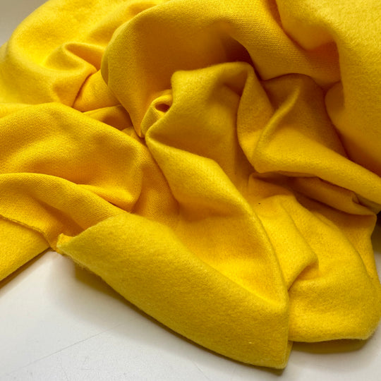 Let The Sun Shine In - Tubular Jersey Fleece Cotton Blend Knit - Yellow - 3M Bundle