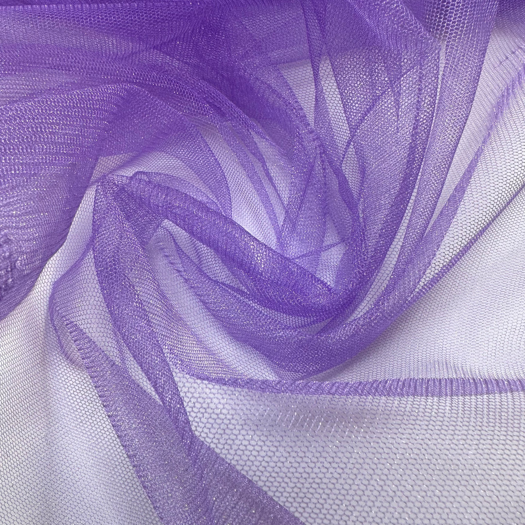 Grape Soda Bubbles - Vintage Tulle Poly Knit - Light Purple - 4.8M Bundle