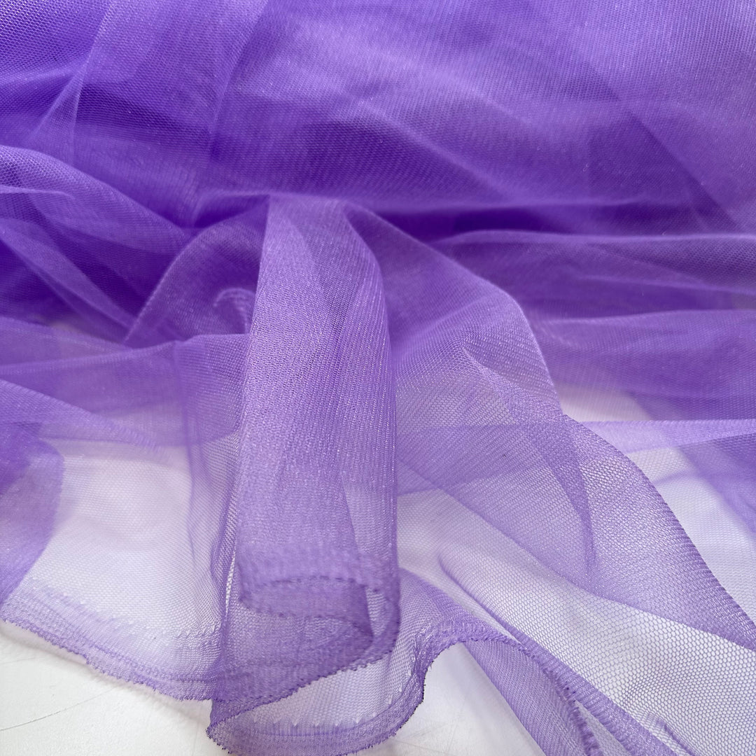 Grape Soda Bubbles - Vintage Tulle Poly Knit - Light Purple - 4.8M Bundle