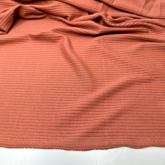 Im All About The Elasticated Waistbands - Rib Knit Poly Knit - Red/Brick Red - Bundles