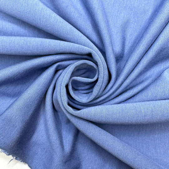Periwinkle - French Terry Bamboo Blend Knit - Light Blue - Bundles