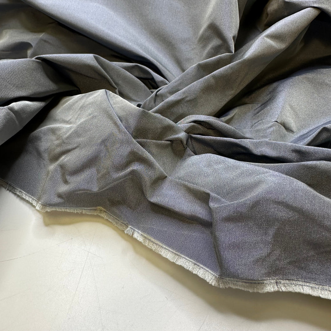 Overcast Stitch - Polyester Blend Woven - Grey - 4M Bundle