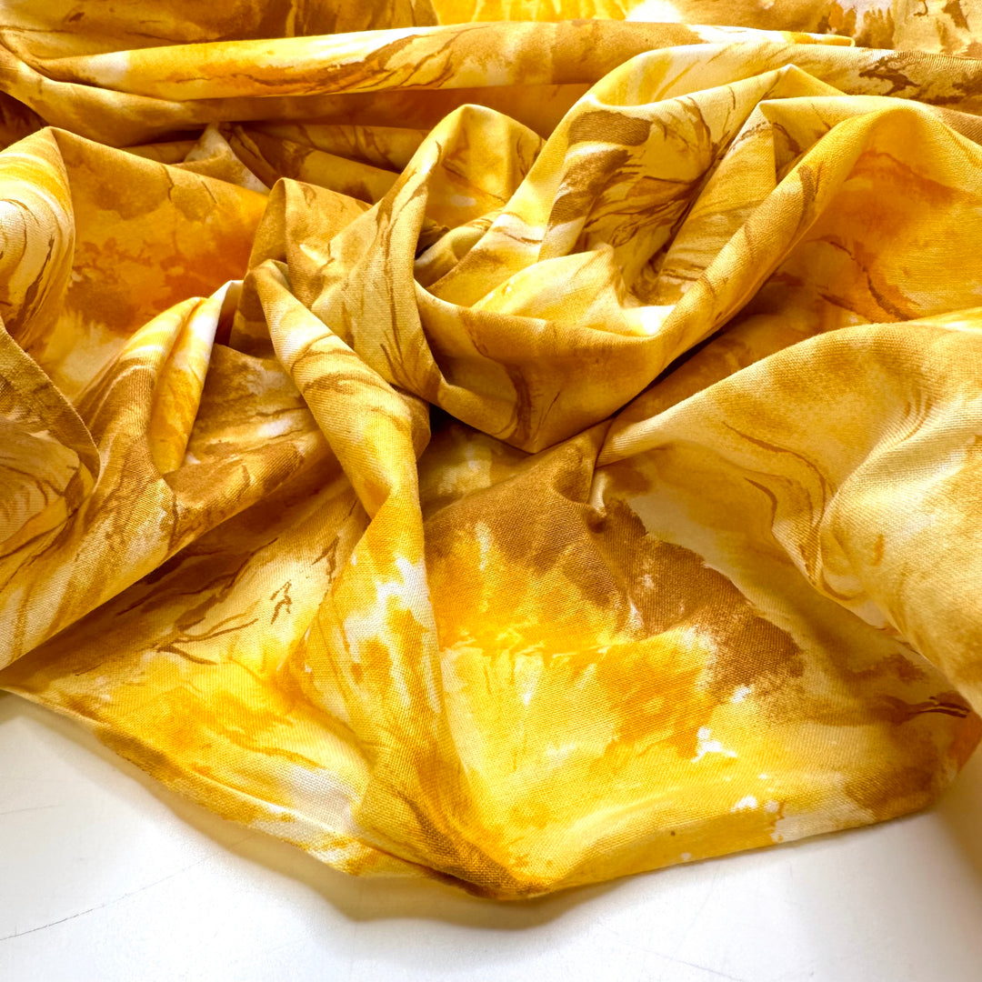 Under The Spotlight - Cotton Blend Woven - Yellow Abstract - 1.9M Bundle
