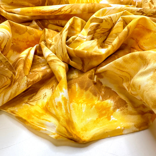 Under The Spotlight - Cotton Blend Woven - Yellow Abstract - 1.9M Bundle