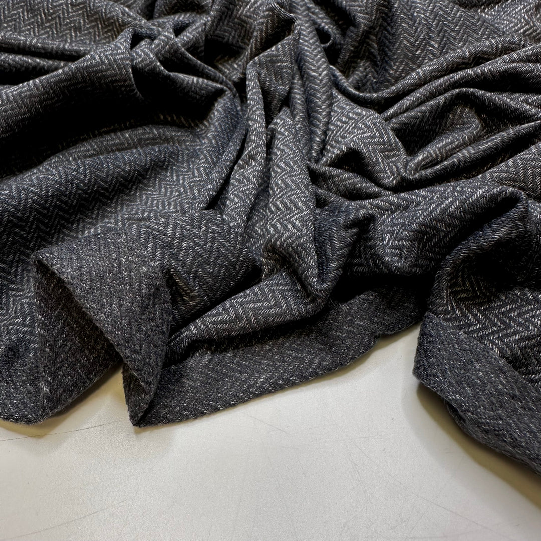 Ironing My Favourite Suit - Polyester Blend Knit - Grey Geometric - 3.55M Bundle