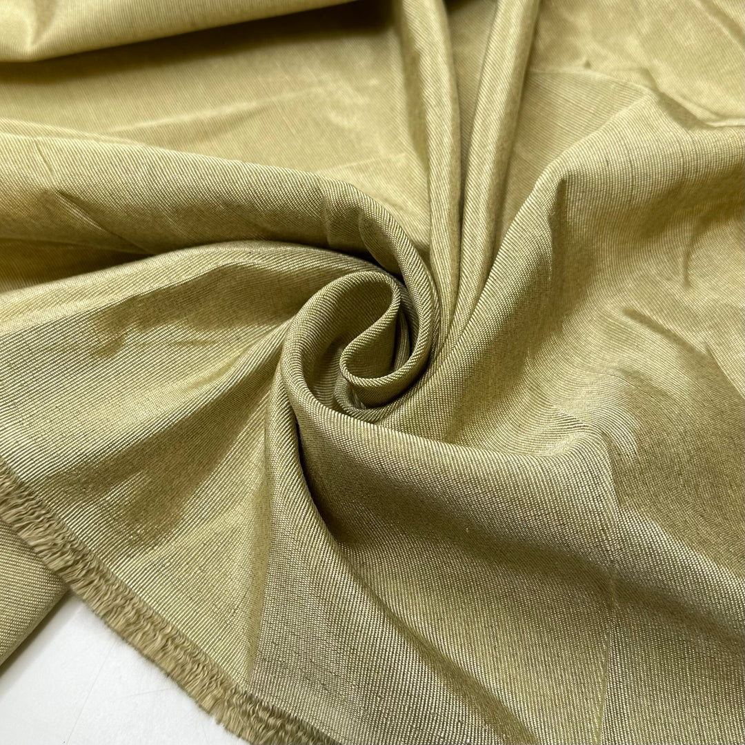 Space Age Dinesty - Rib Weave Poly Woven - Light Gold - 1.4M Bundle