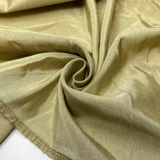 Space Age Dinesty - Rib Weave Poly Woven - Light Gold - 1.4M Bundle