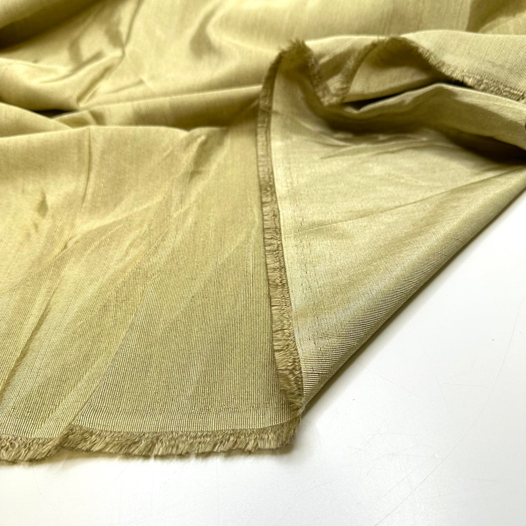 Space Age Dinesty - Rib Weave Poly Woven - Light Gold - 1.4M Bundle