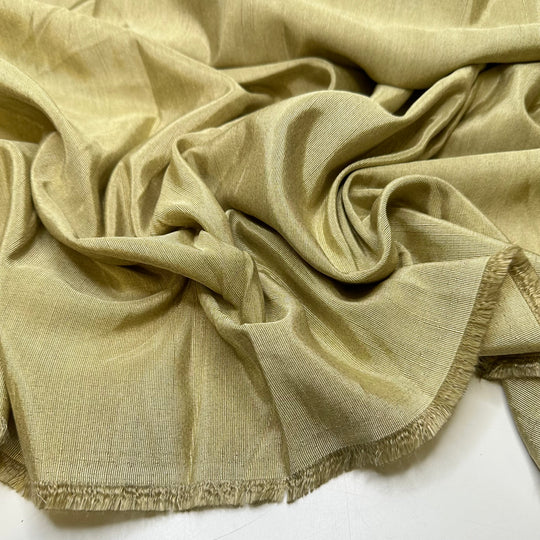 Space Age Dinesty - Rib Weave Poly Woven - Light Gold - 1.4M Bundle