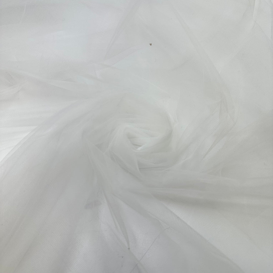 Cleaning The Windows - Tulle Poly Woven - White - 3.1M Bundle