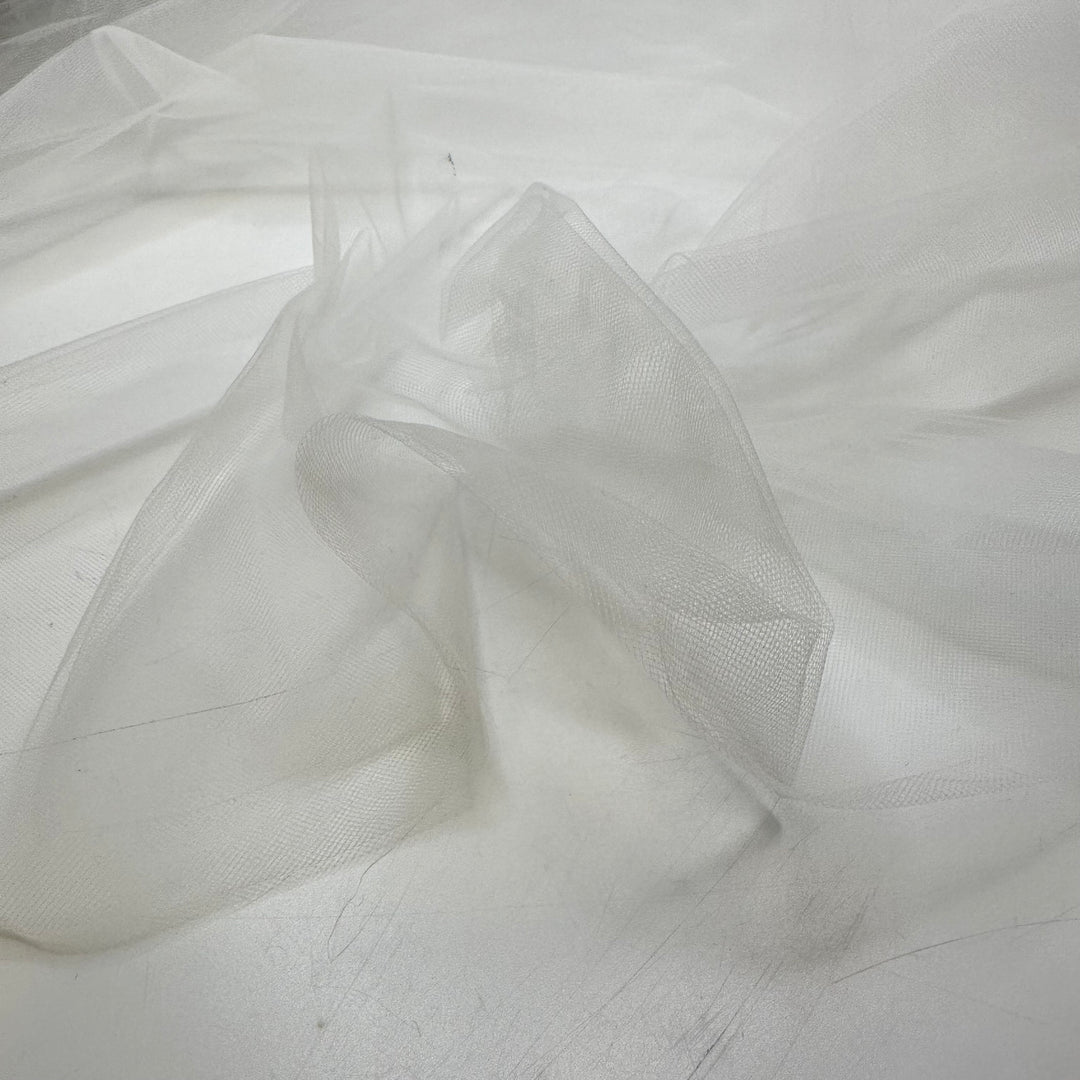 Cleaning The Windows - Tulle Poly Woven - White - 3.1M Bundle