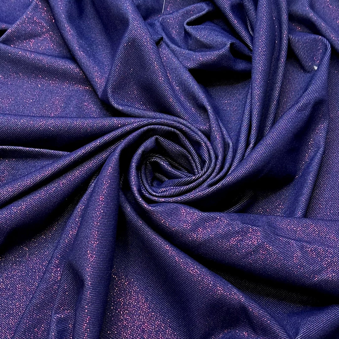 UB - Looking Fabulous - Poly/Spandex Knit - Navy/Red - 1M Bundle