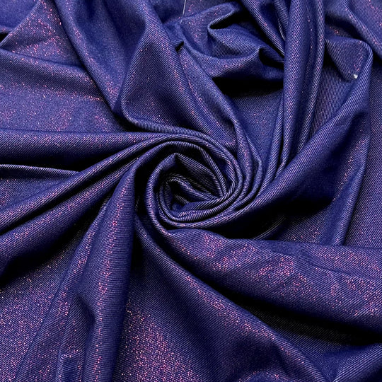 UB - Looking Fabulous - Poly/Spandex Knit - Navy/Red - 1M Bundle