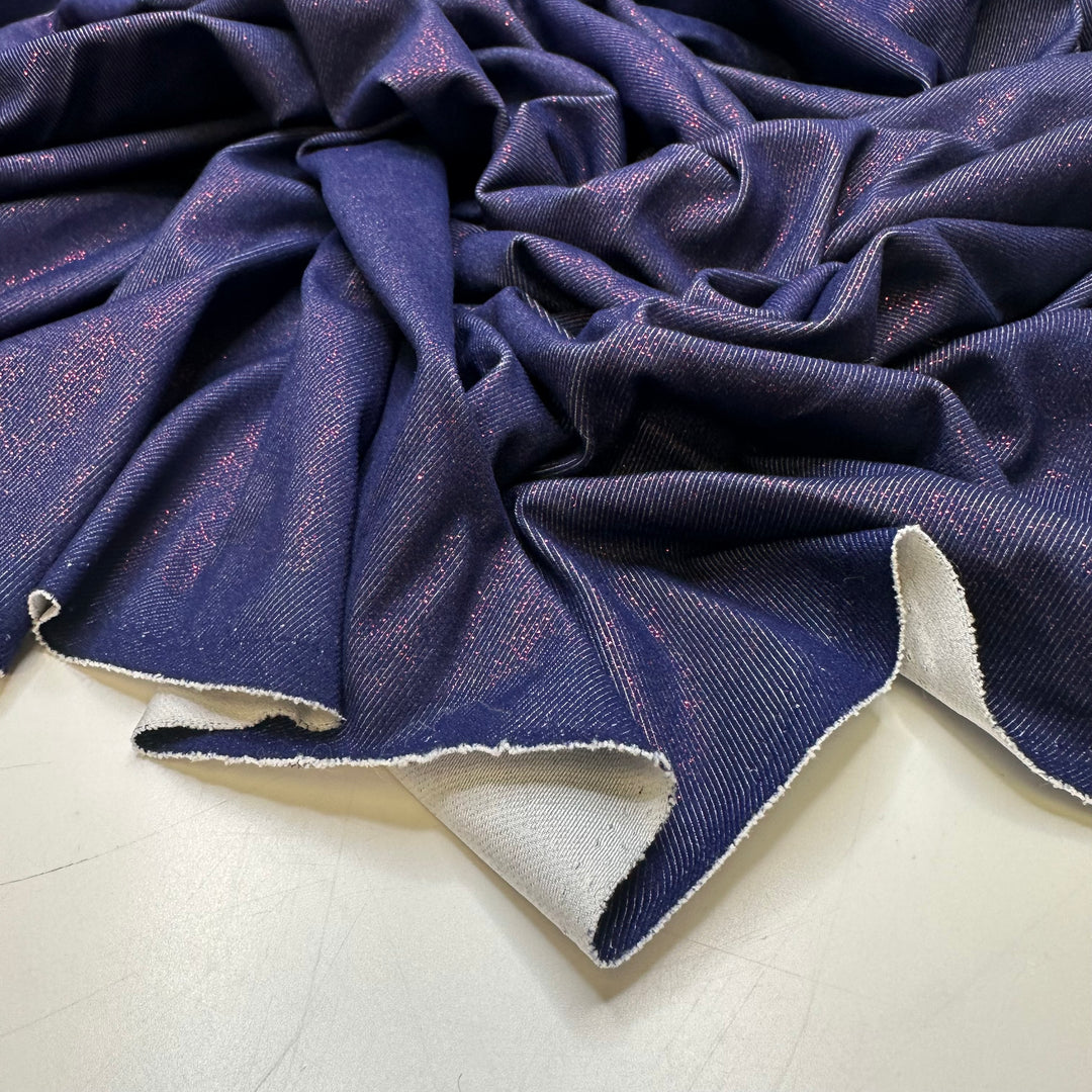UB - Looking Fabulous - Poly/Spandex Knit - Navy/Red - 1M Bundle