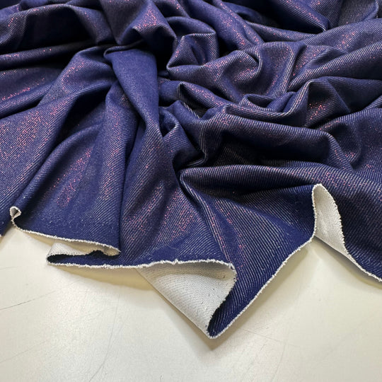 UB - Looking Fabulous - Poly/Spandex Knit - Navy/Red - 1M Bundle