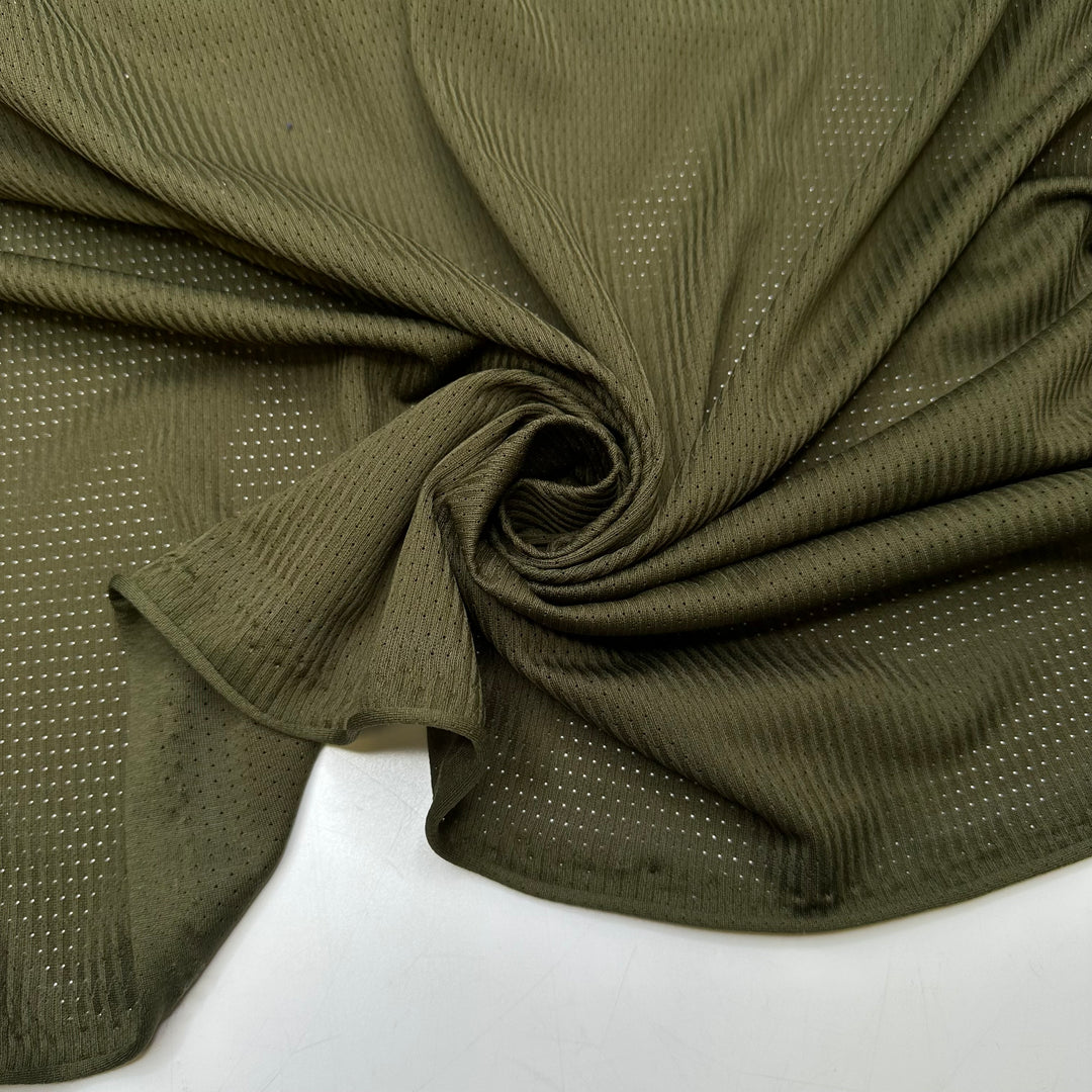 Dusting Off The Football Kit - Polyester Blend Woven - Green Stripes - 1M Bundle