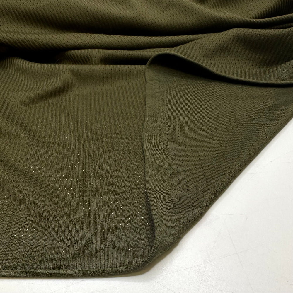 Dusting Off The Football Kit - Polyester Blend Woven - Green Stripes - 1M Bundle