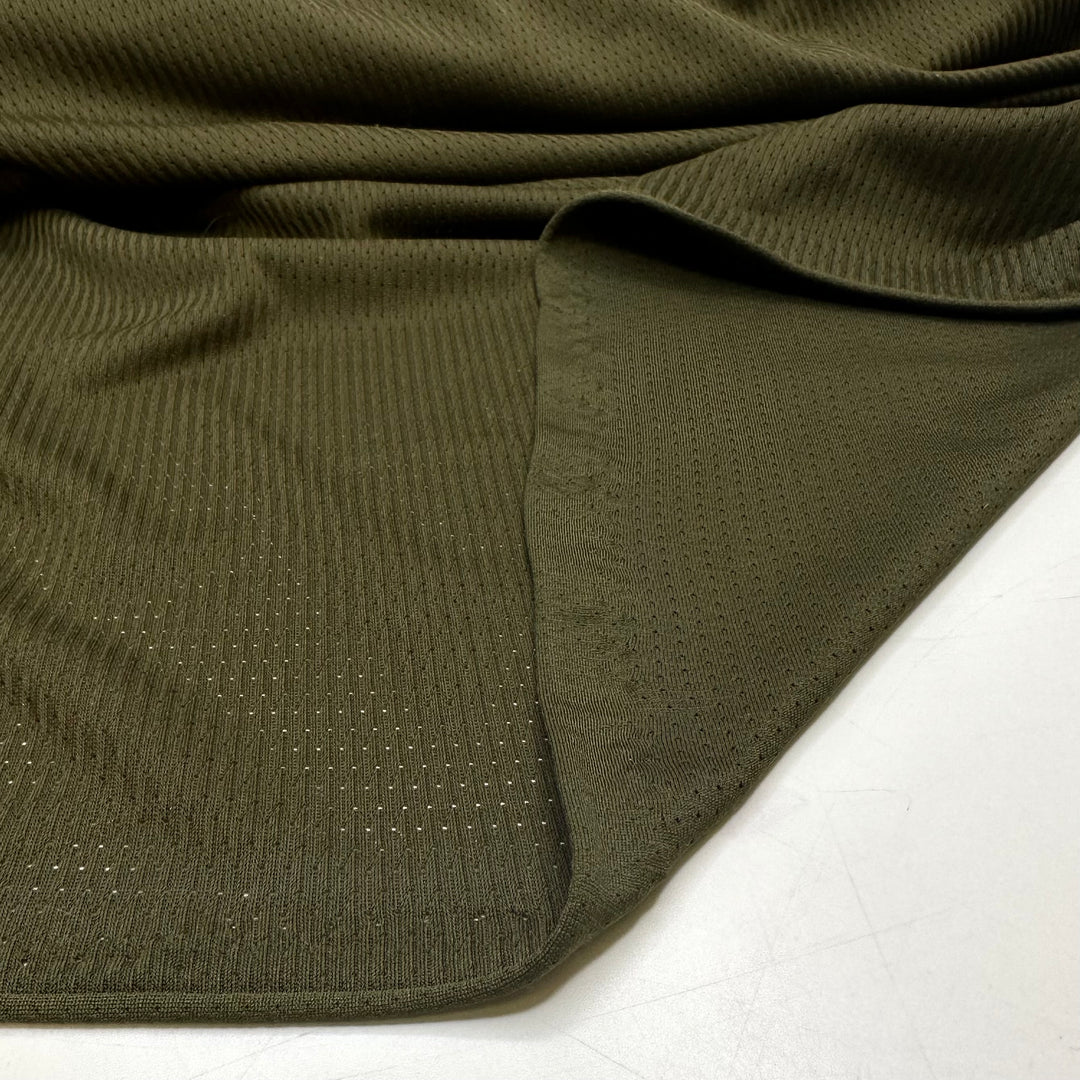 Dusting Off The Football Kit - Polyester Blend Woven - Green Stripes - 1M Bundle
