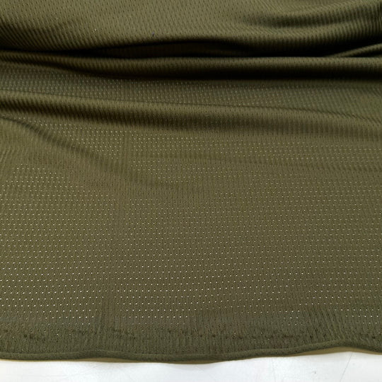 Dusting Off The Football Kit - Polyester Blend Woven - Green Stripes - 1M Bundle