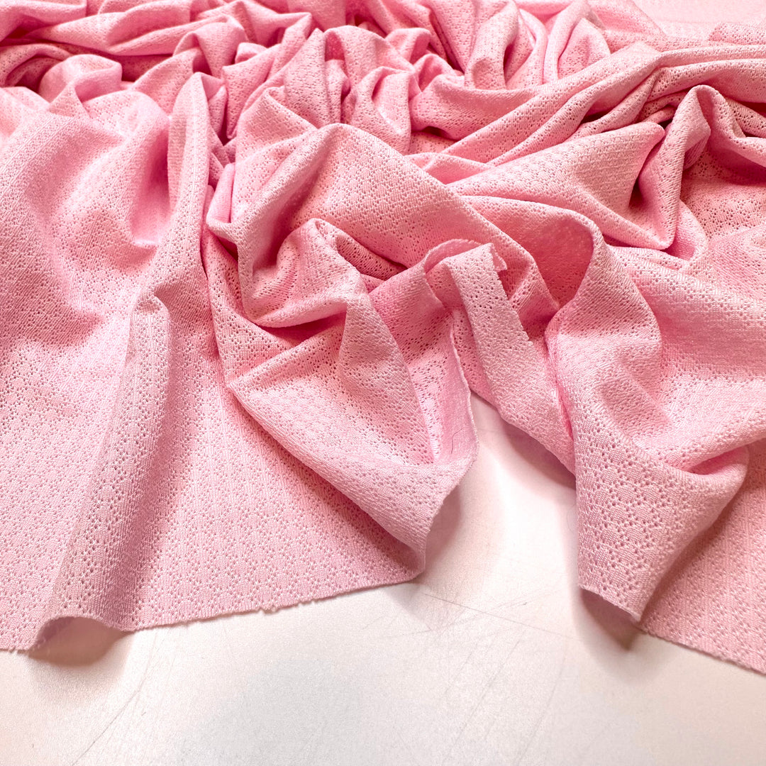 Getting Ready For A Spa Day - Polyester Blend Knit - Light Pink - 1.1M Bundle